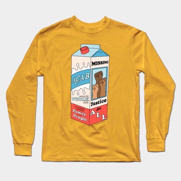 A Serving Of Justice - The Peach Fuzz Long Sleeve T-Shirt by ThePeachFuzz